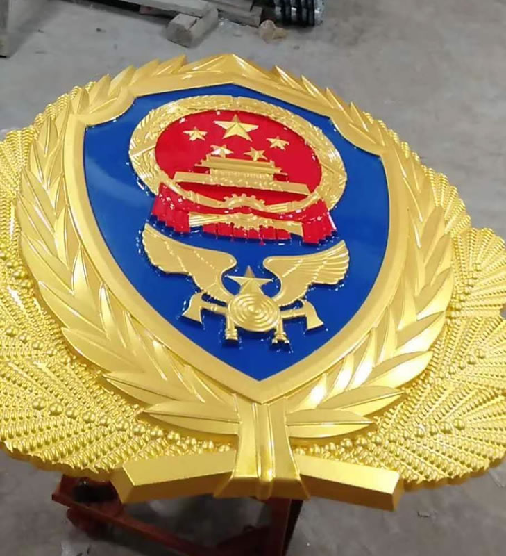 新疆彩金消防警徽生产厂家
