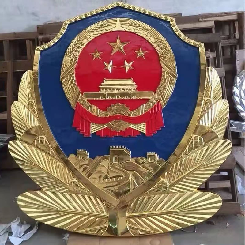 新疆1米警徽制作厂家