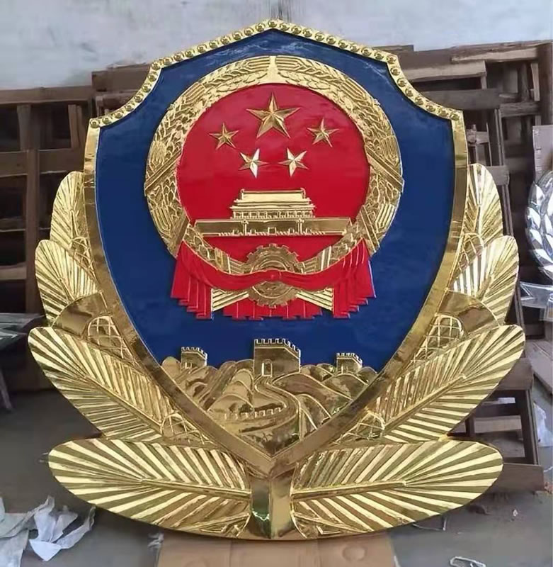 新疆烤漆警徽制作